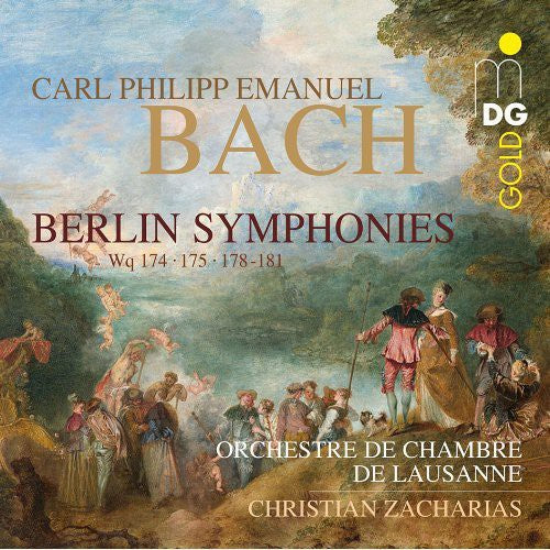 C Bach PE / Chmaber Orchestra Of Lausanne - Berlin Symphonies Music CD