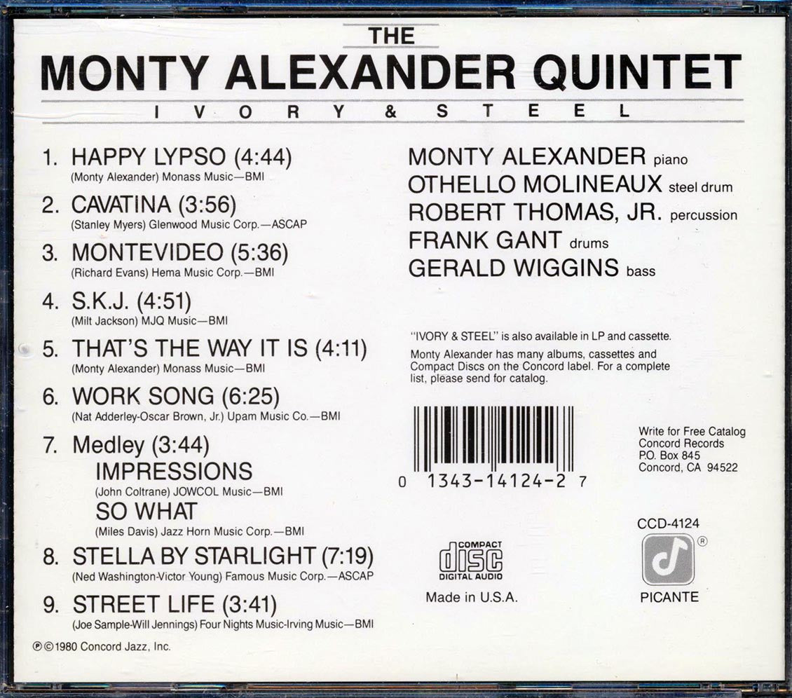 Monty Alexander Quintet - Ivory & Steel [New CD]