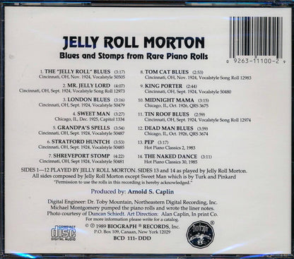 Jelly Roll Morton - Blues And Stomps From Rare Piano Rolls [New CD]