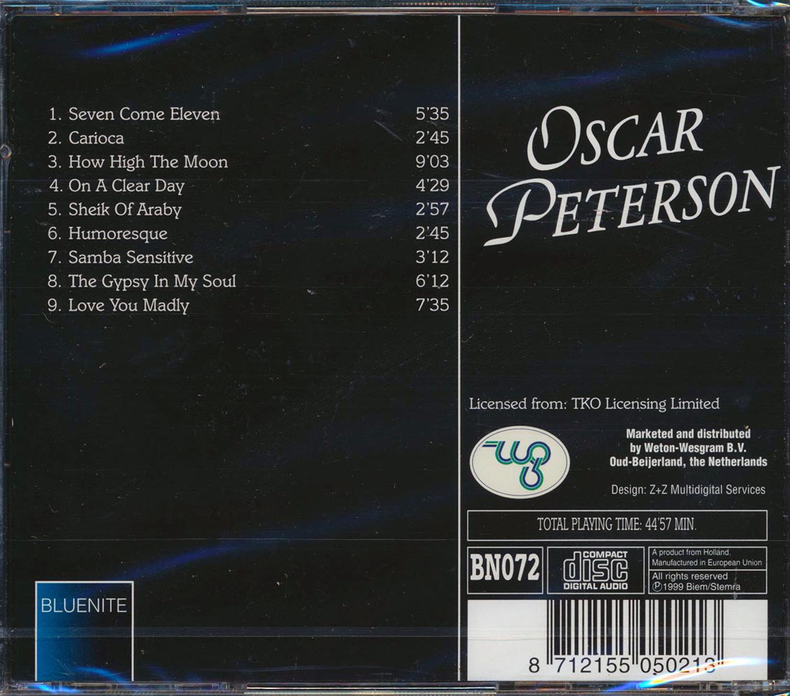 Oscar Peterson - On A Clear Day [New CD]