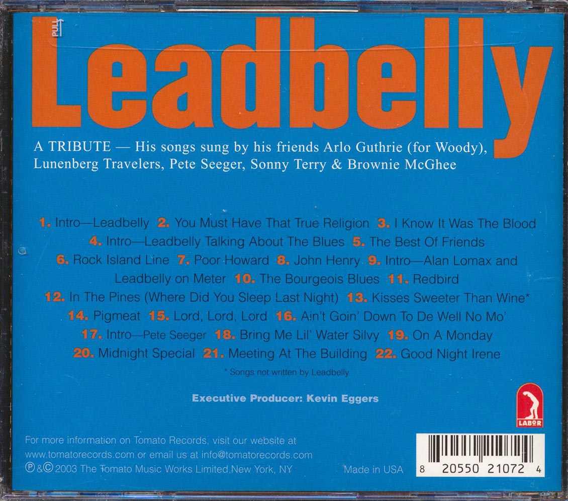 Leadbelly - A Tribute (22 tracks) [New CD]