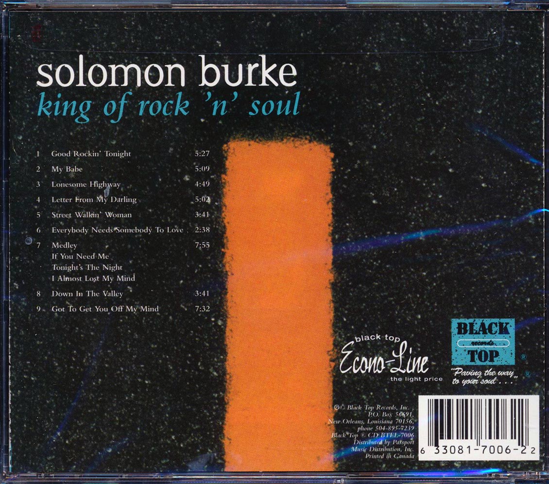 Solomon Burke - King Of Rock 'N' Soul [New CD]