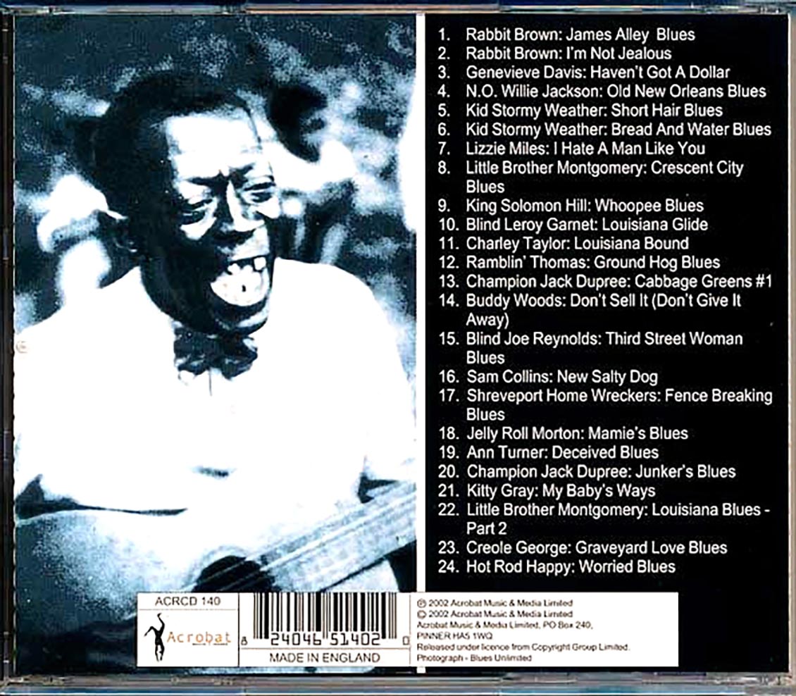 Jelly Roll Morton, Rabbit Brown, Kid Stormy Weather, Etc. - New Orleans Blues [New CD]