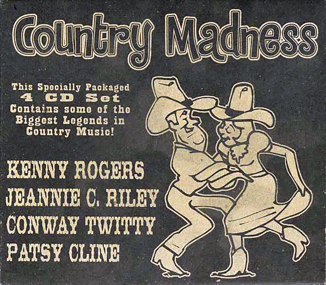 Kenny Rogers, Patsy Cline, Jeannie C Riley, Conway Twitty  - Country Madness (76 tracks) (4xCD) (box set) [New] [New CD]