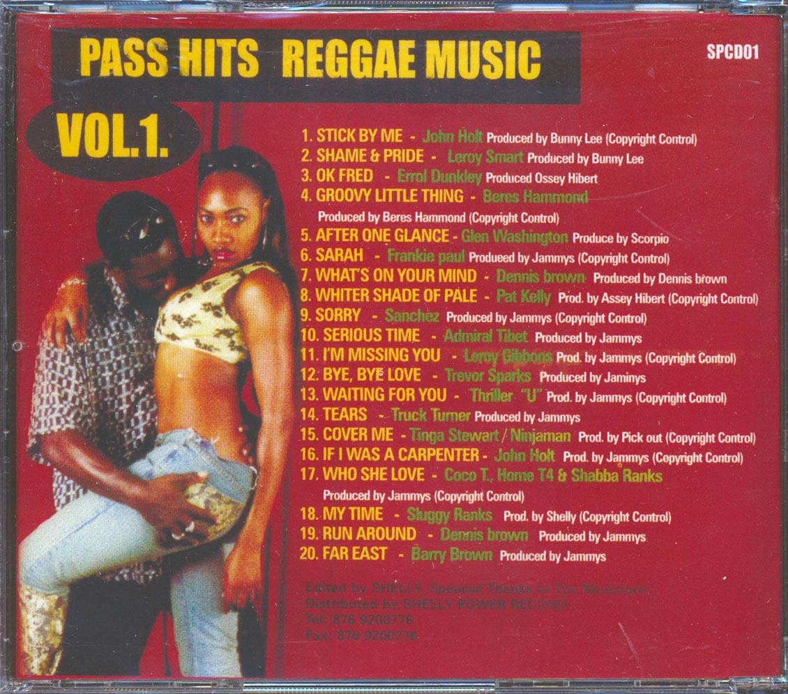 Sluggy Ranks, Barry Brown, Chuck Turner, Admiral Tibet, Etc. - Pass Hits Reggae Music Volume 1 (20 tracks) [New CD]