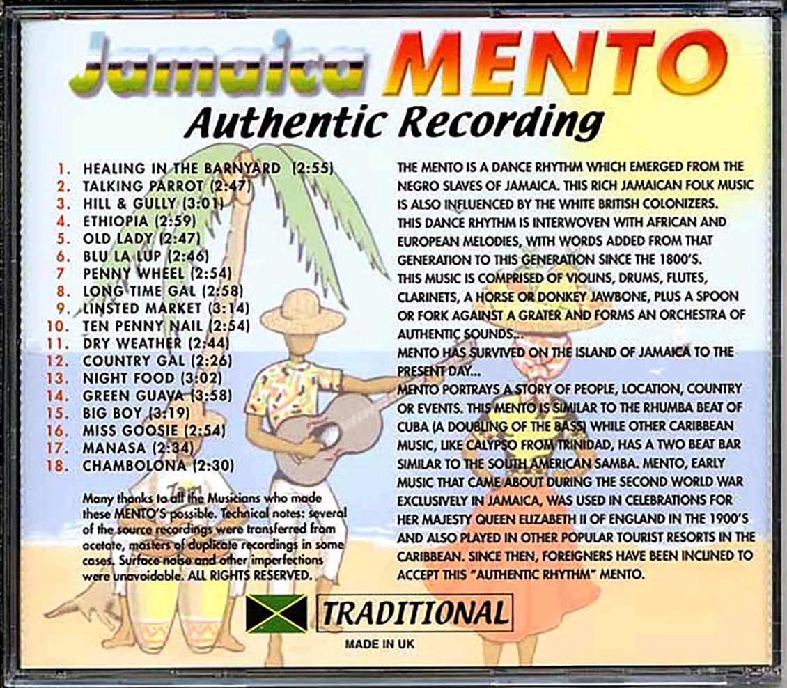 Various - Jamaica Mento Authentic Recording [New CD]