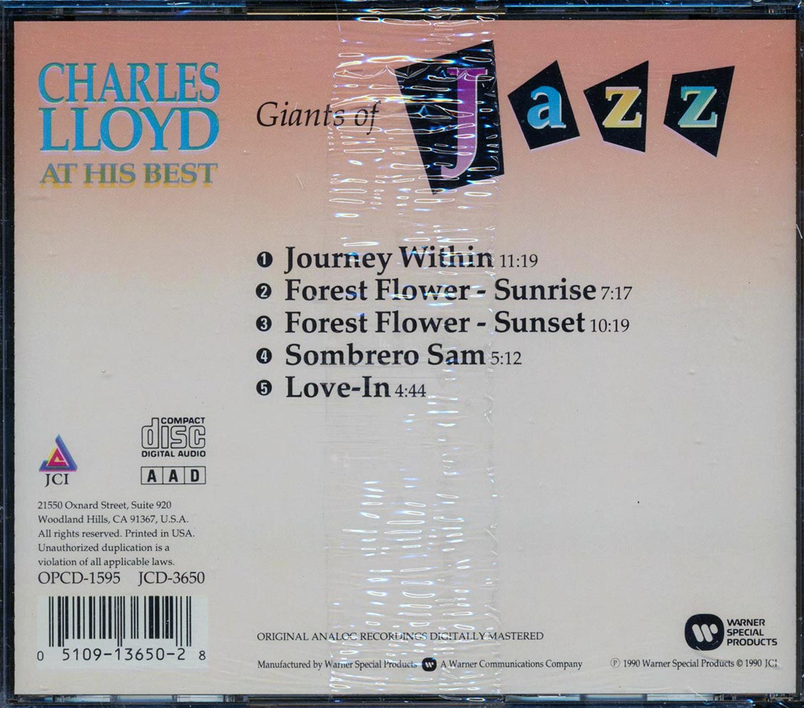 Charles Lloyd - At His Best: Giants Of Jazz 5 [New CD]