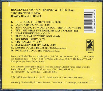 Roosevelt Booba Barnes & The Playboys - The Heartbroken Man [New CD]