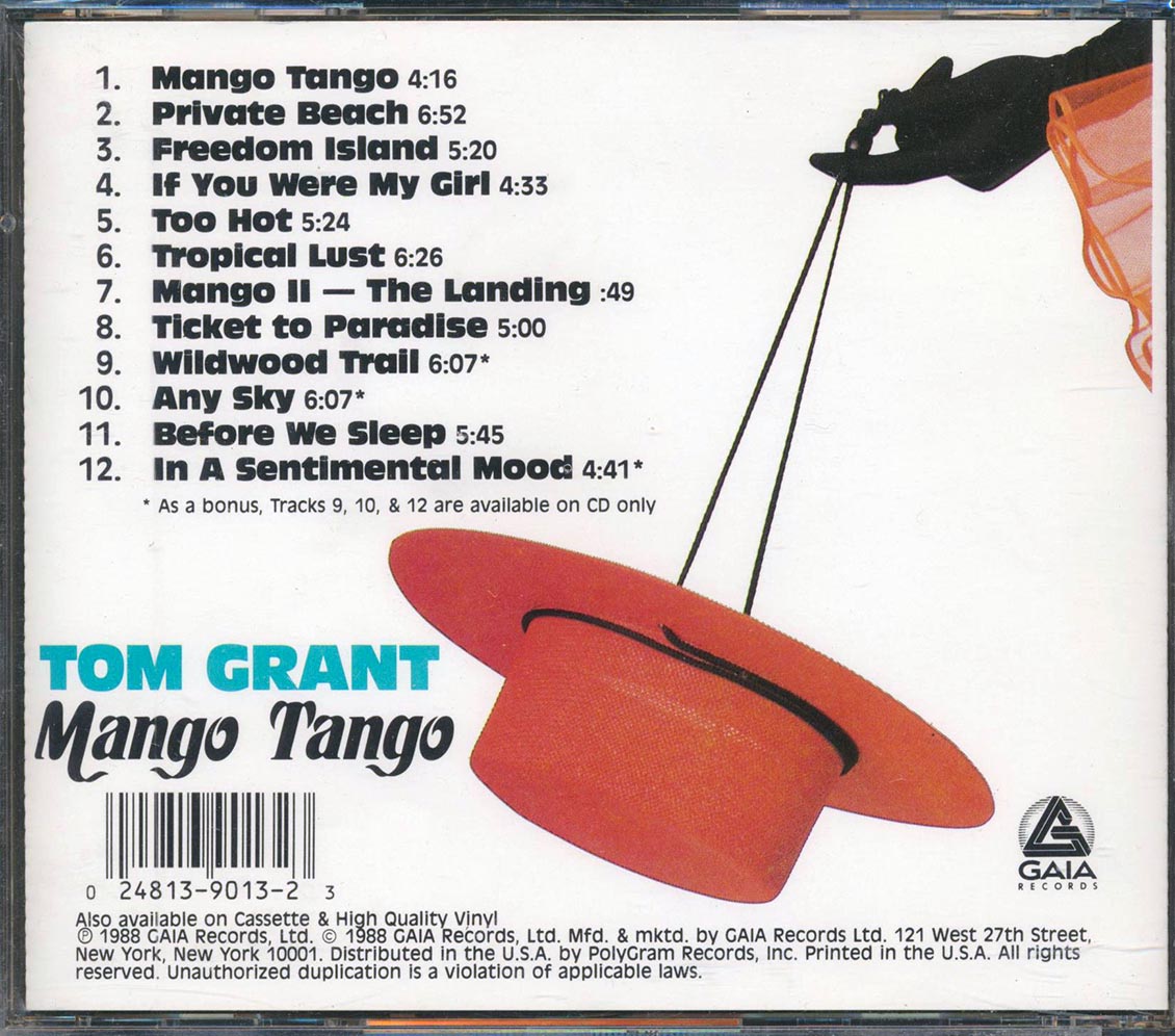 Tom Grant - Mango Tango [New CD]