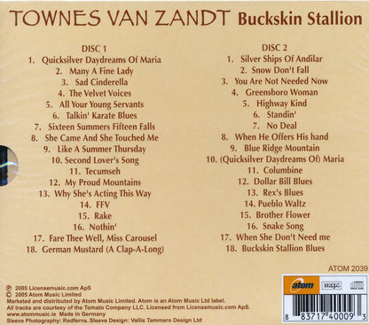 Townes Van Zandt - Buckskin Stallion (36 tracks) (2xCD) [New CD]