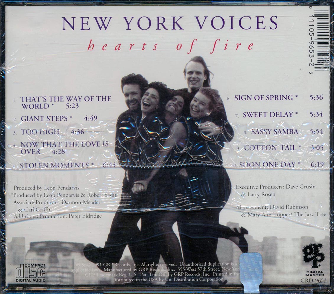 New York Voices - Hearts Of Fire [New CD]