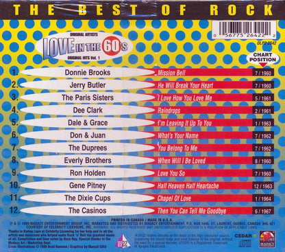 The Everly Brothers, Gene Pitney, Jerry Butler, Etc. - Love In The 60's: The Best Of Rock [New CD]