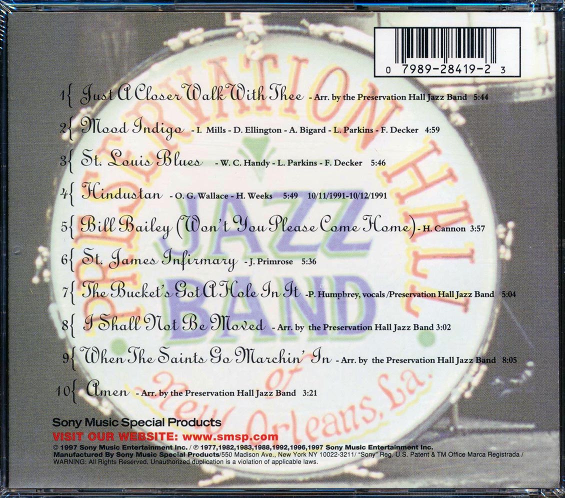 Preservation Hall Jazz Band - Marching Down Bourbon Street [New CD]