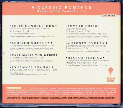 Johannes Brahms, Antonin Dvorak, Etc. - A Classic Romance: Music Of The Romantic Era [New CD]