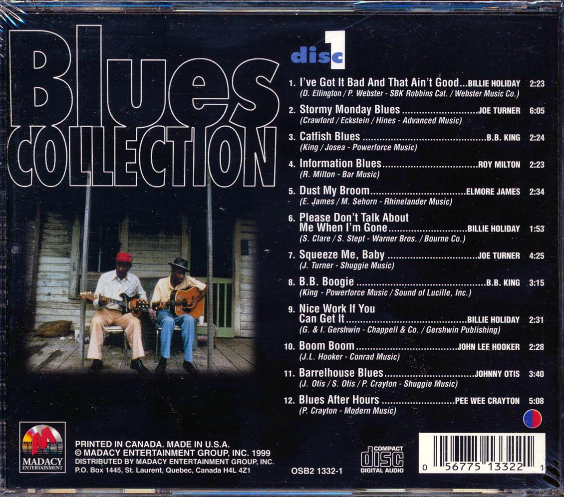 Billie Holiday, Ray Charles, John Lee Hooker, Etc. - Blues Collection 1 [New CD]