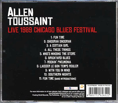 Allen Toussaint - Live 1989 Chicago Blues Festival [New CD]