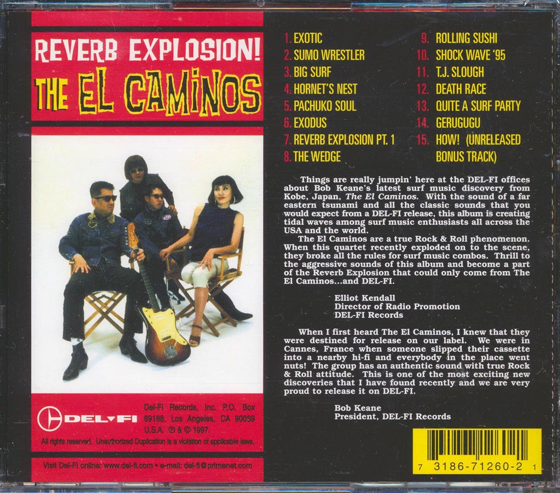 El Caminos - Reverb Explosion! [New CD]