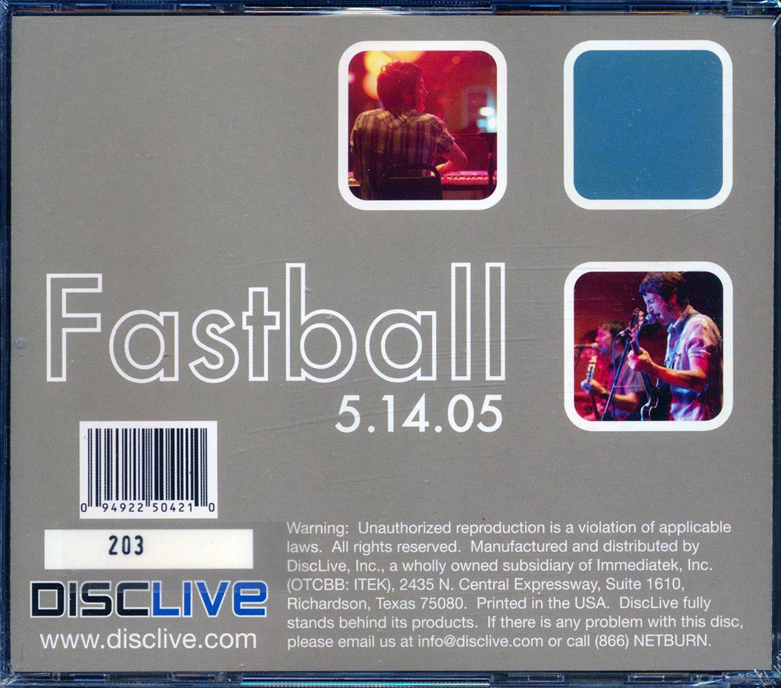 Fastball - Live In Addison, Texas 5-14-2005 (numbered ltd.ed.) (2xCD) [New CD]