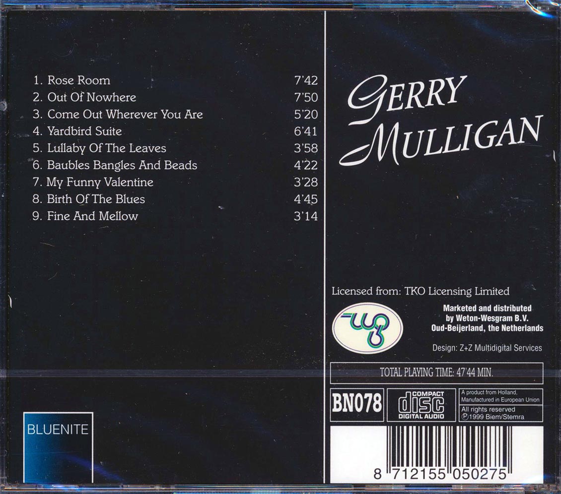 Gerry Mulligan - My Funny Valentine [New CD]