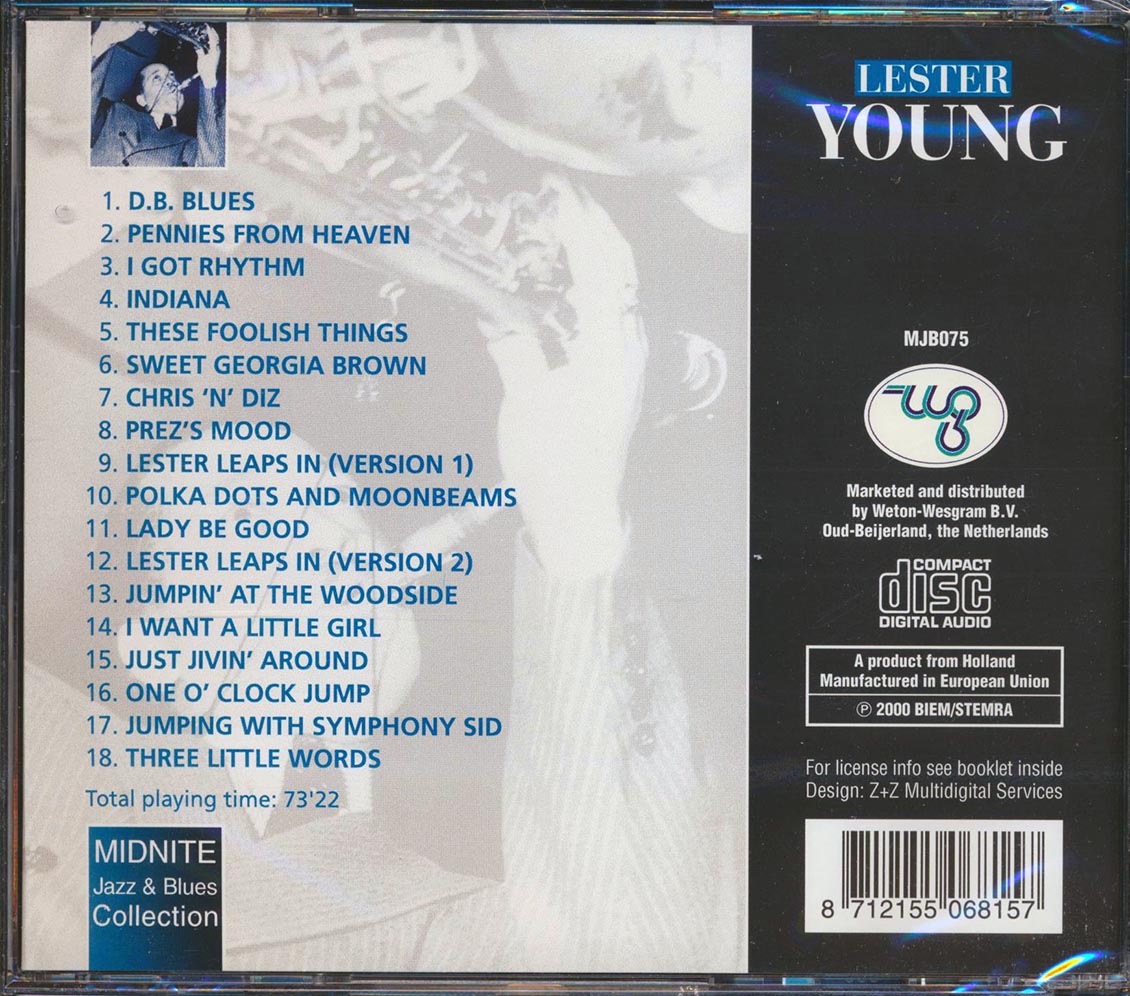 Lester Young - One O'Clock Jump [New CD]