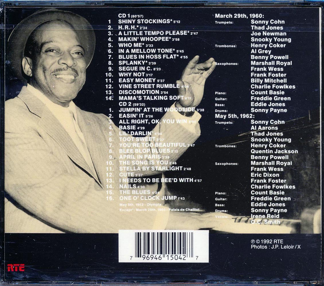 Count Basie - Palais De Chaillot, 20 Mars, 1960 + Olympia, 5 Mai, 1962 (30 tracks) (2xCD) [New CD]