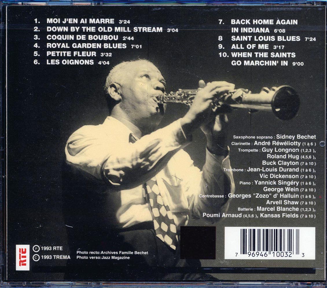 Sidney Bechet - En Concert Avec Europe1: 27 May 1957, 17 July 1958, 29 July 1958, 3 August 1958 [New CD]