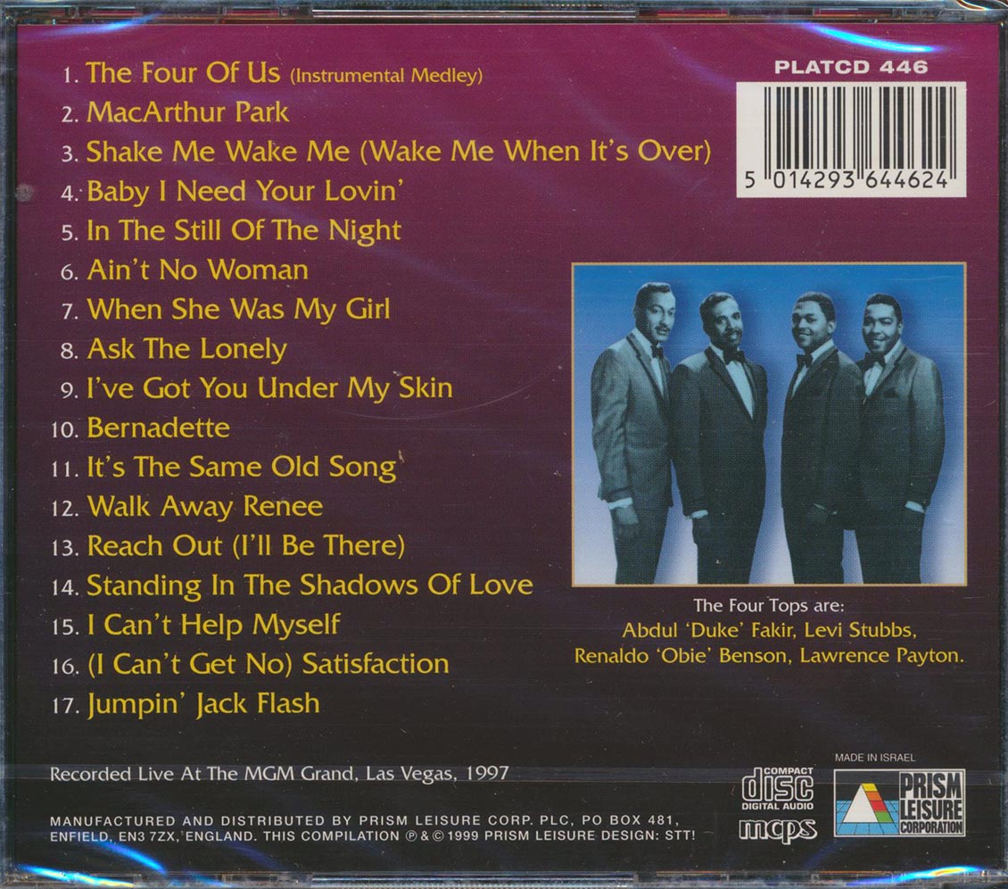 The Four Tops - The Four Tops Collection: Live At The MGM Grand Las Vegas 1997 [New CD]