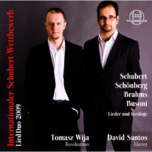 Tomasz Wija, David Santos - International Schubert Competition Lied Duo 2009 [CD]