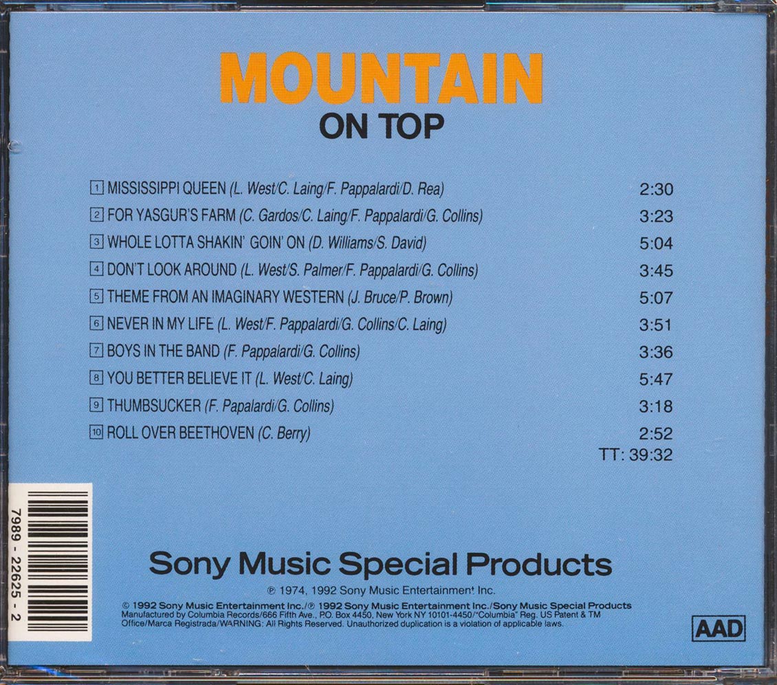 Mountain - Mountain On Top [New CD]