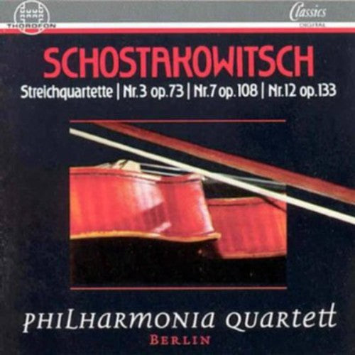 Shostakovich / Philharmonia Quartet, Berlin - String Quartets 3 Op 73 7 Op 108 12 Op 133 [CD]