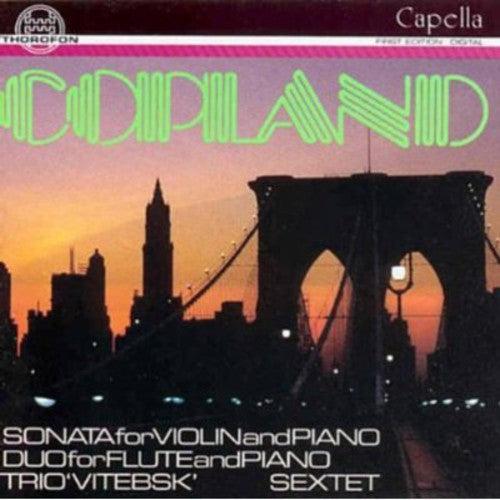 Copland - Vitebsk Trio for Piano Violin & Cello Music CD