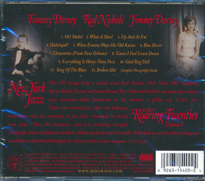 Tommy Dorsey, Red Nichols, Jimmy Dorsey - New York Jazz In The Roaring Twenties Volume 3 [New CD]