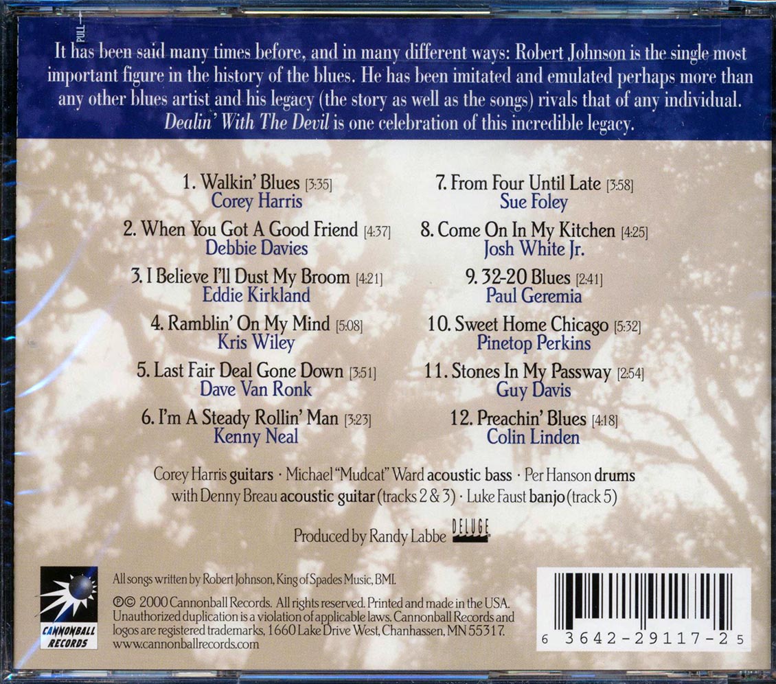 Debbie Davies, Guy Davis, Sue Foley, Paul Geremia, Etc. - Dealin With The Devil: Songs Robert Johnson [New CD]