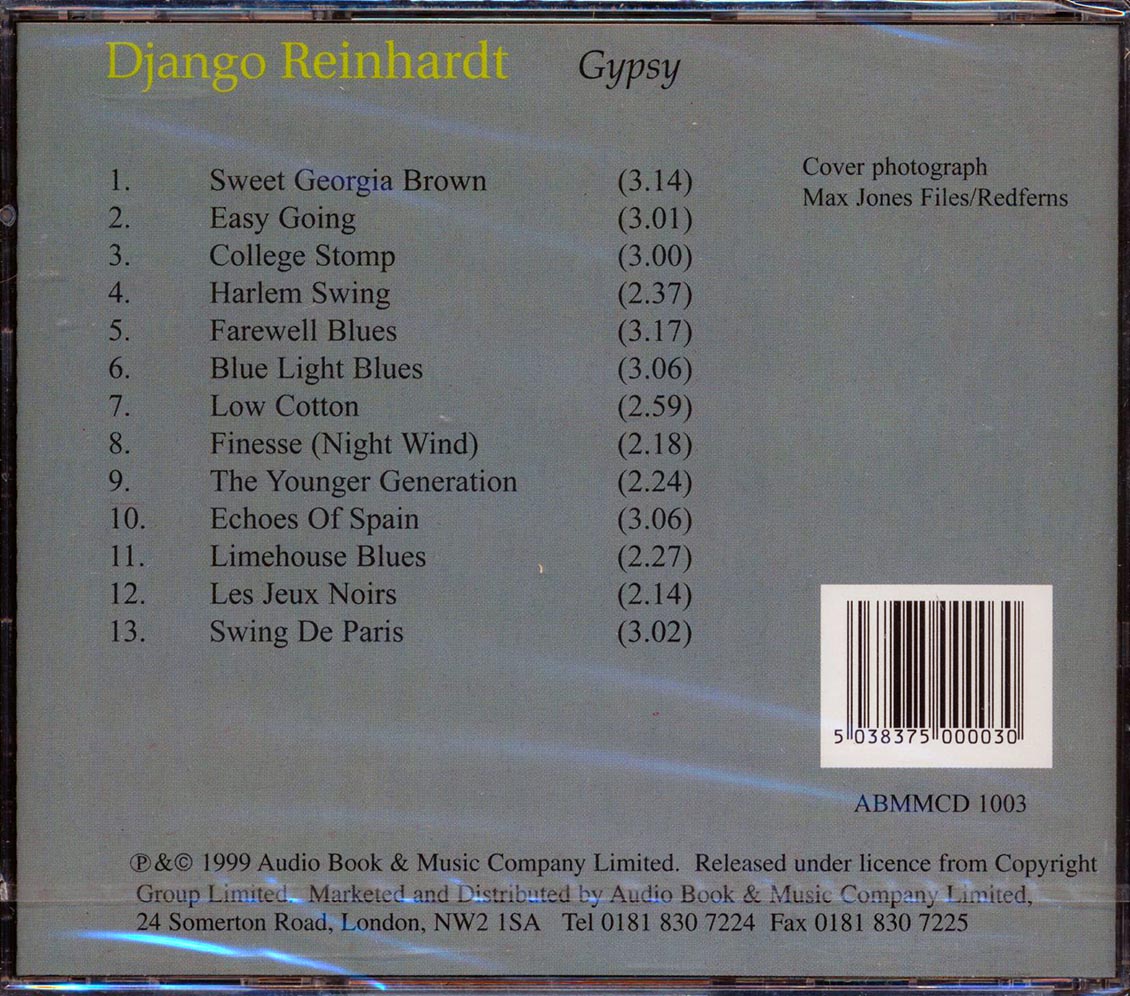Django Reinhardt - Gypsy [New CD]