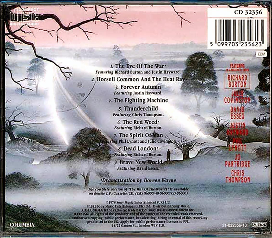 Various - Highlights From Jeff Wayne's Musical Version Of War Of The Worlds [New CD]