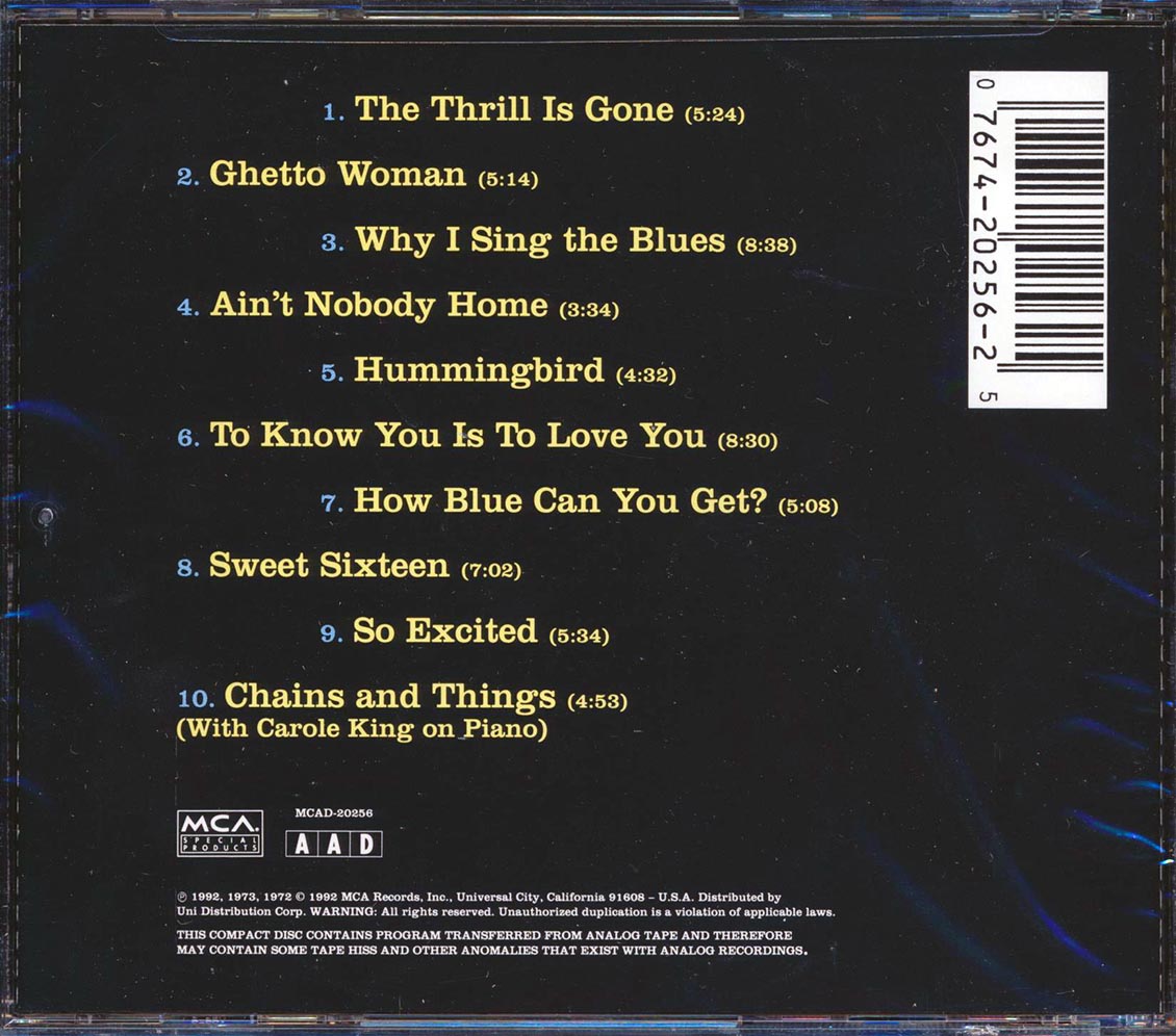 BB King - Why I Sing The Blues [New CD]