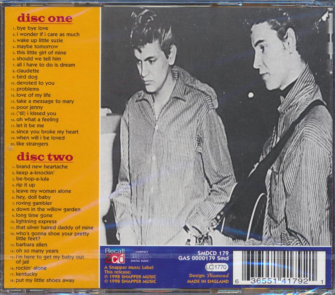 The Everly Brothers - Brothers In Rhythm (2xCD) [New CD]