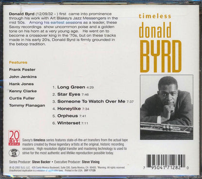Donald Byrd - Timeless [New CD]