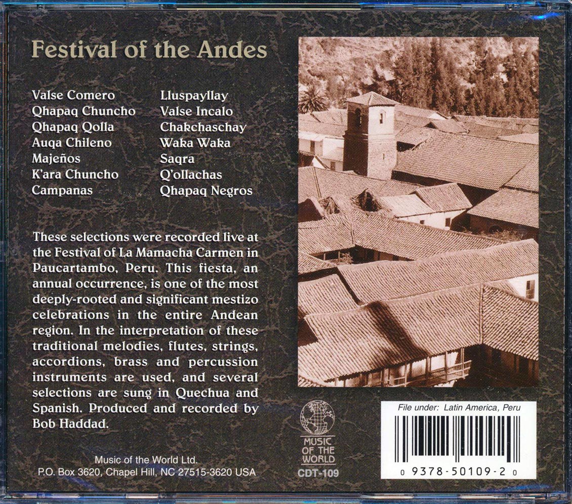 Paucartambo - Festival Of The Andes [New CD]