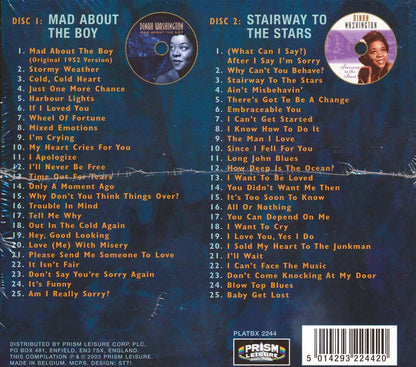 Dinah Washington - 50 Original Recordings: Mad About The Boy + Stairway To The Stars (50 tracks) (2xCD) [New CD]