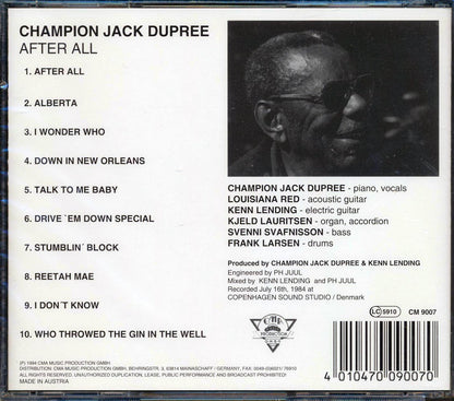 Champion Jack Dupree - After All [New CD]