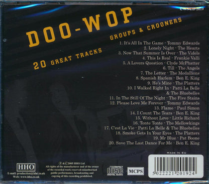 Ben E King, Pat Boone, The Platters, Frankie Valli, Etc. - Doo Wop Groups & Crooners: 20 Great Tracks [New CD]