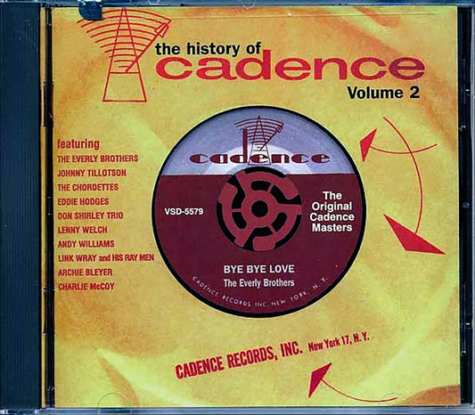 Link Wray, The Everly Brothers, Johnny Tillotson, The Chordettes, Etc. - The History Of Cadence Volume 2 [New CD]