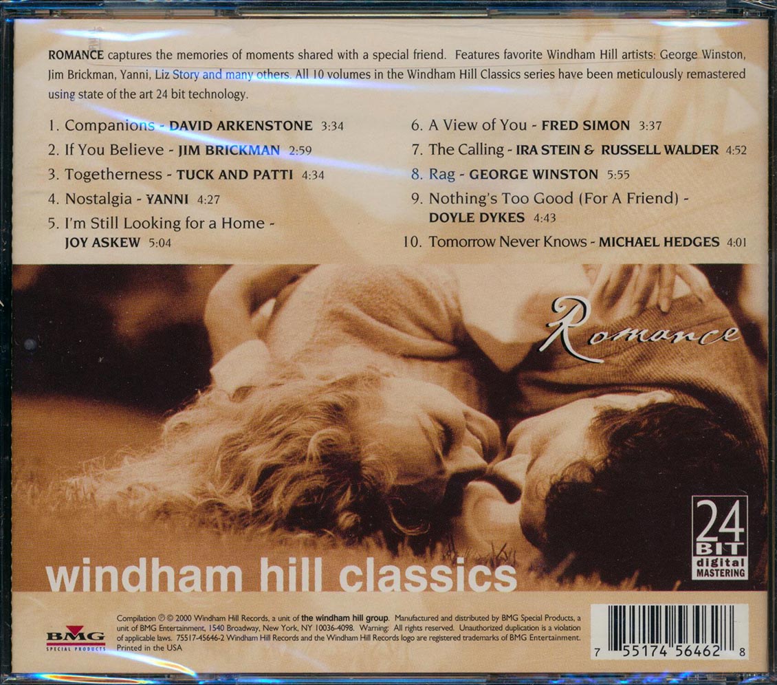 Yanni, Jm Brinkman, Fred Simon, Etc. - Romance: Windham Hill Classics (remastered) (24-bit mastering) [New CD]