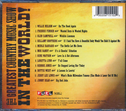 Willie Nelson, Freddie Fender, Glen Campbell, Jimmy Dean, Etc. - The Greatest Country Music Show In The World! [New CD]