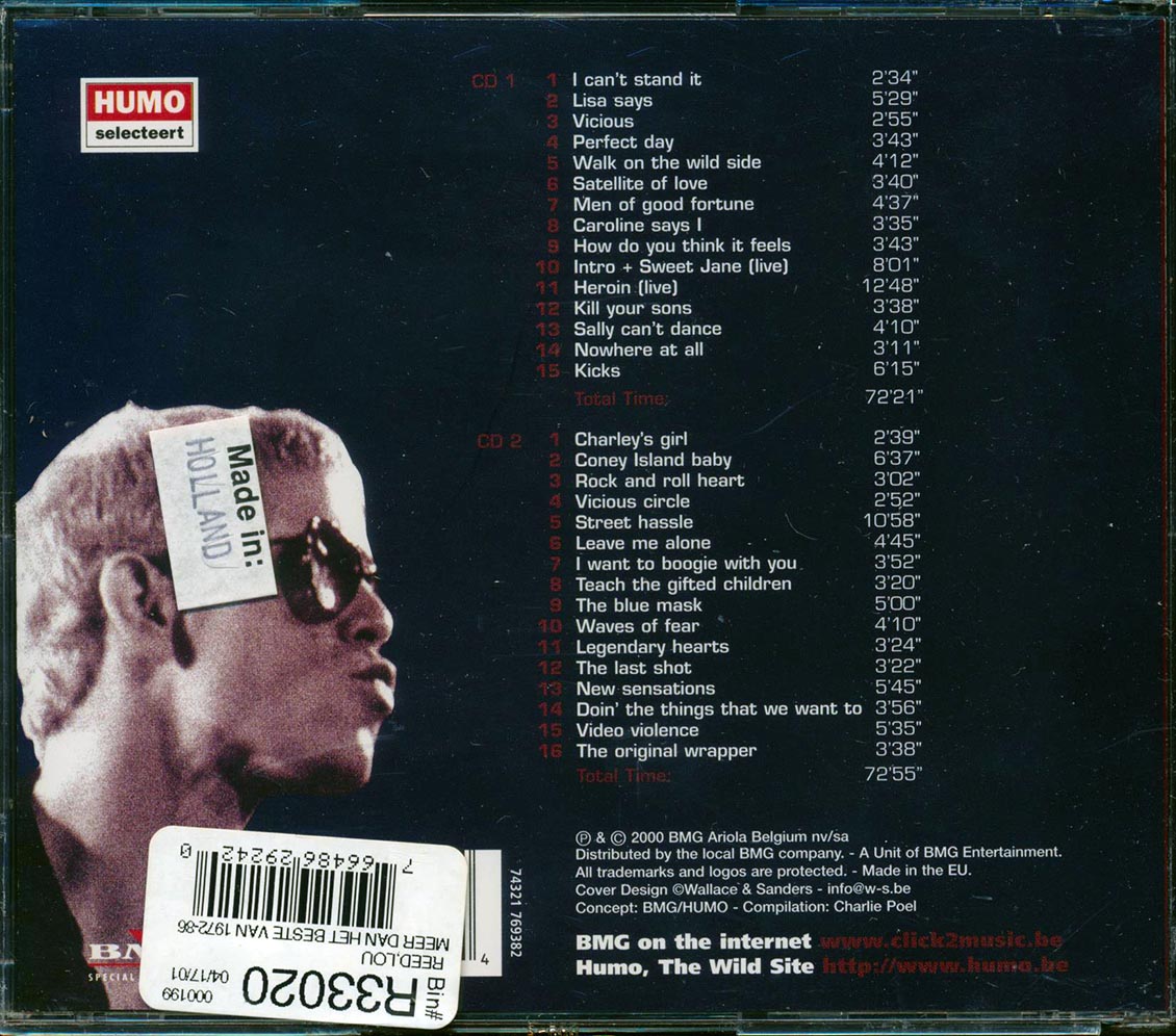 Lou Reed - Meer Dan Het Beste Van 1972-1986 (31 tracks) (2xCD) (incl. large booklet) [New CD]