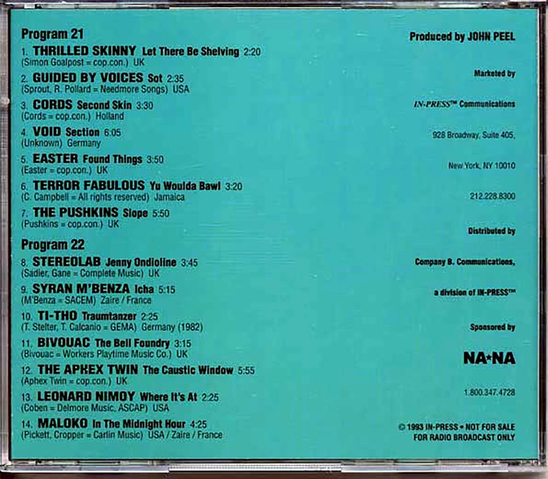 Various - Peel Out In The States Programs 21 & 22 [New CD]