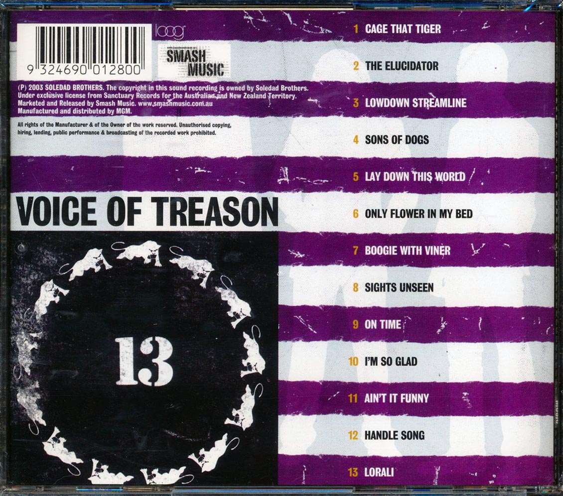 Soledad Brothers - Voice Of Treason [New CD]