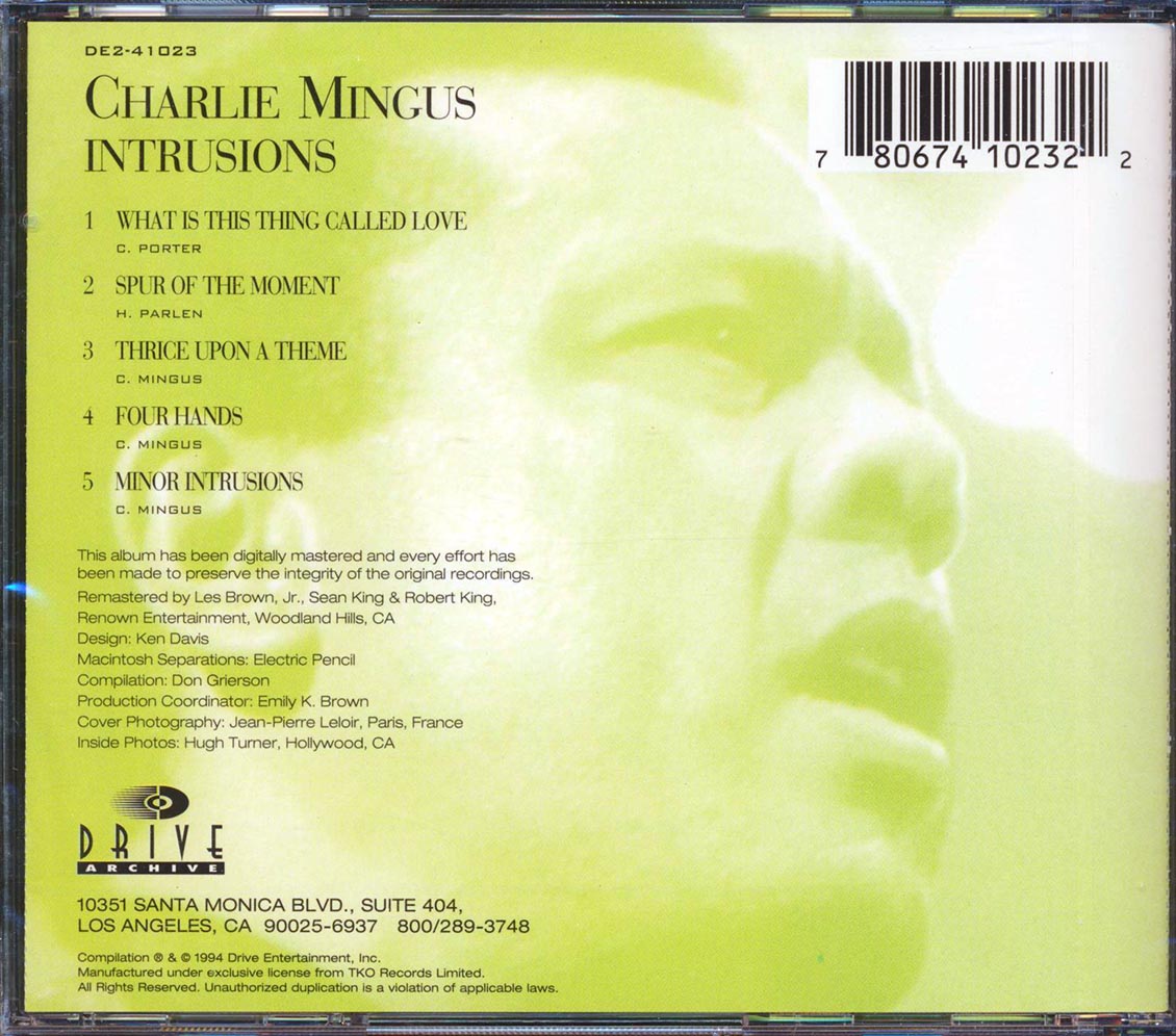 Charlie Mingus - Intrusions [New CD]