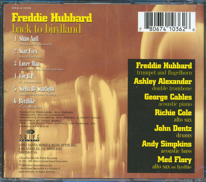 Freddie Hubbard - Back To Birdland [New CD]